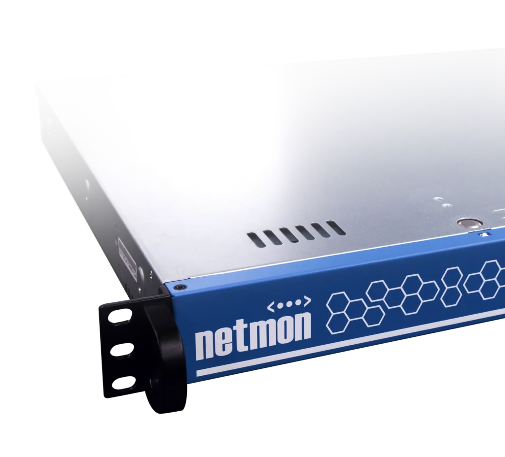 The Netmon appliance, a 1U rack-mount server